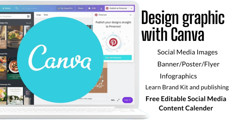 Learn Canva with Free Social Media Content Planner